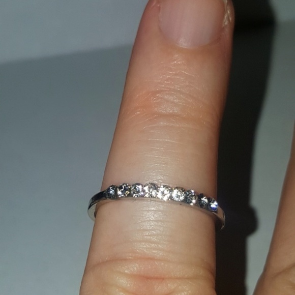 Silver Promise Ring Gift size  6 - Picture 3 of 8